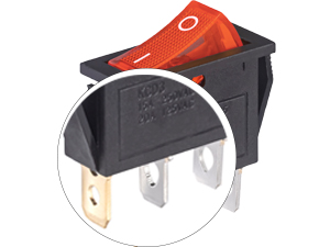 rocker switch with red light