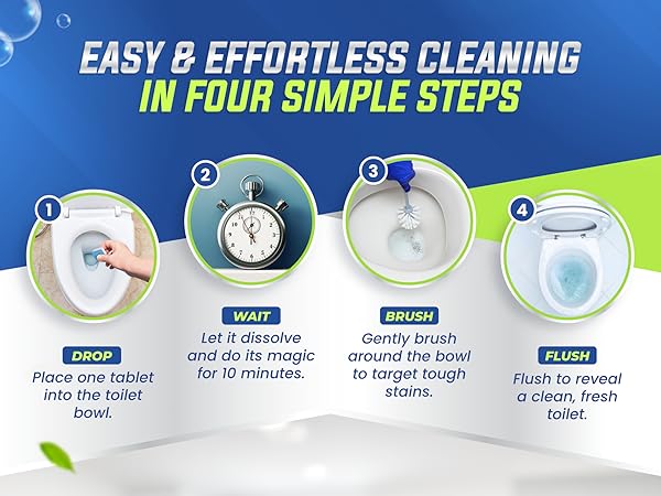 toilet bowl cleaner tablets, cleaning tablets, remove limescale