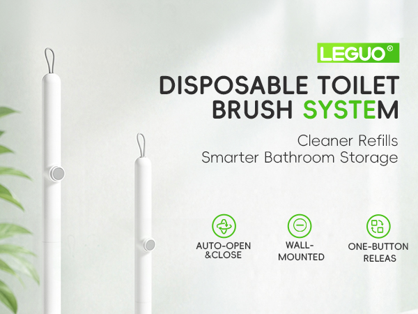Green Disposable Toilet Brush
