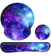 Ergonomic Mouse Pad with Wrist Rest and Keyboard Wrist Rest, Memory Foam Wrist Rest for Computer ...