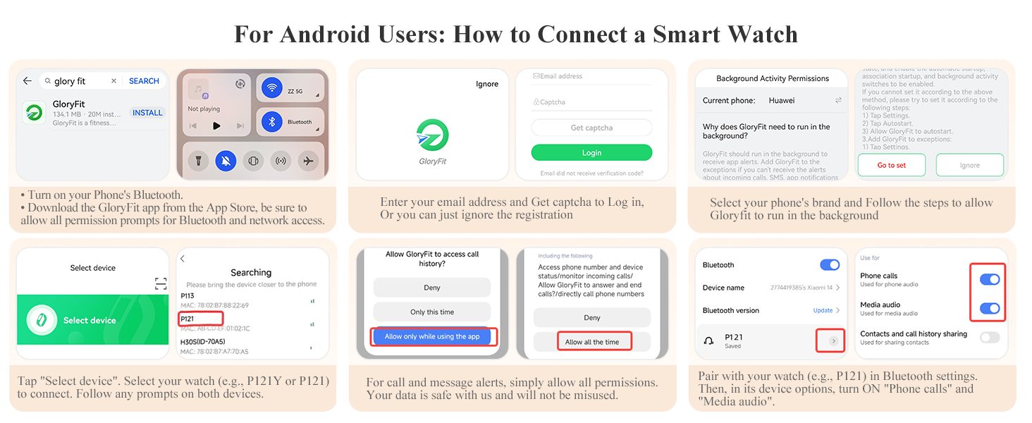 ANDROID user to connect
