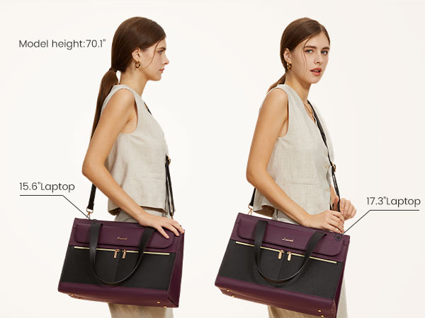 Comfortable tote bag for all-day use with structured shape that keeps items in place
