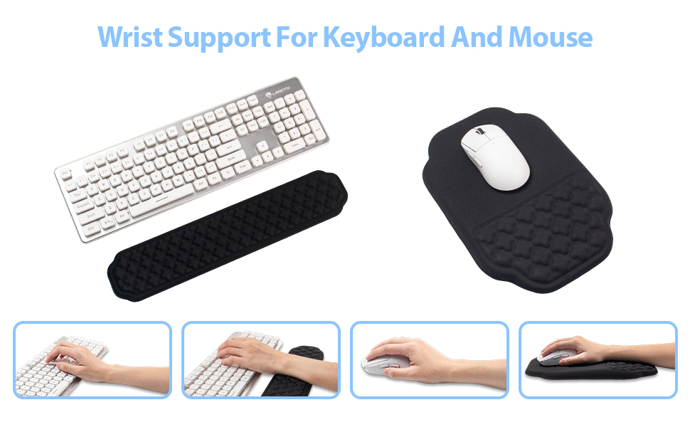 keyboard wrist rest and mouse pad set