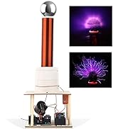 Tesla Coil DIY Kit, PEMENOL Touchable Plasma Ball Spark Gap Arc Generator for Physics Teaching, A...