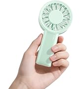 HandFan Quiet &amp; Powerful Handheld Fan, 5-Speed Small Fans Portable - Pocket Size, Turbo Wind, USB...