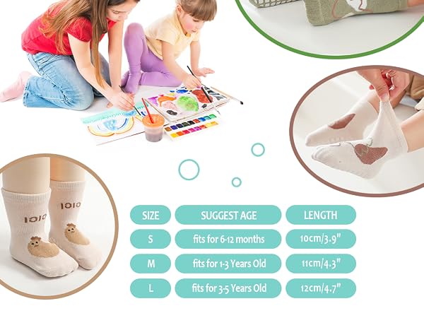 Toddlers No Slip Socks