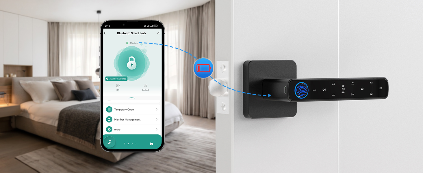 fingerprint door knob