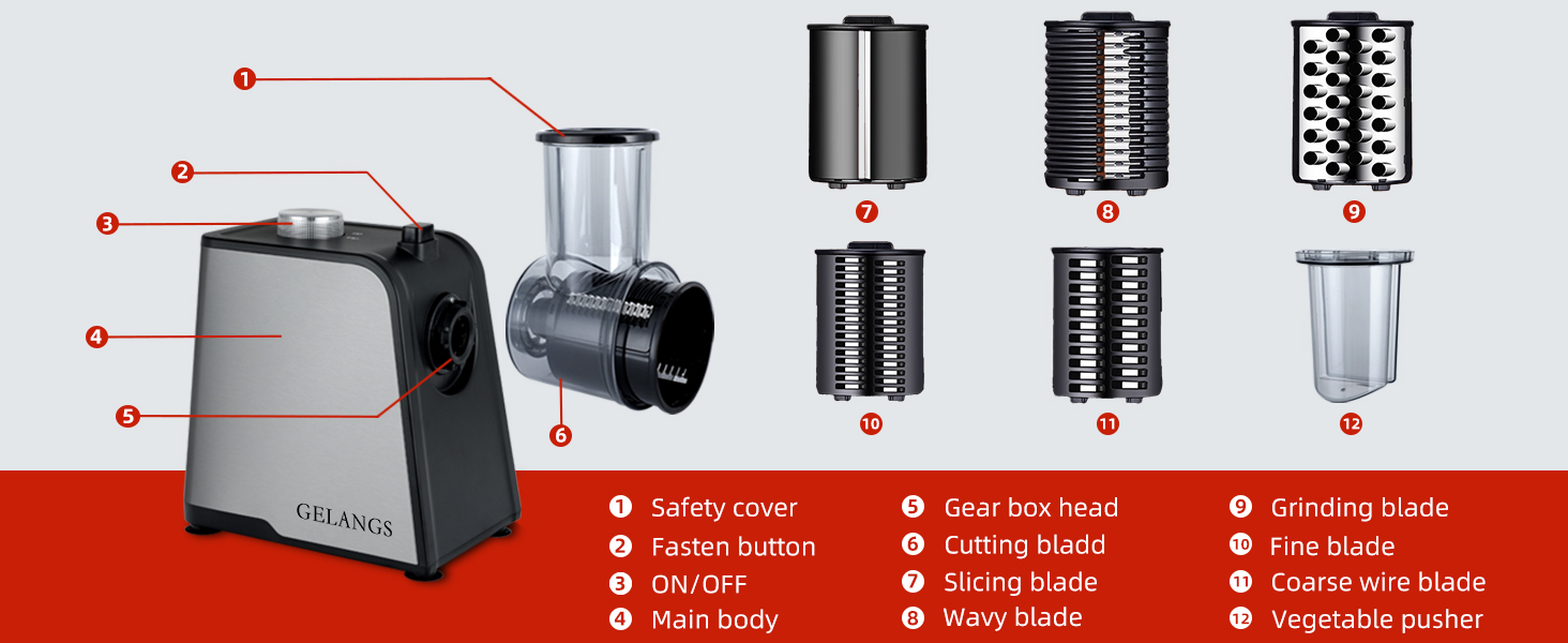 5 In 1 Electric vegetable slicer