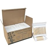 Eyxformula 1000 Count Wooden Cotton Swabs, Sustainable Bamboo Sticks &amp; Soft Tips, Natural Organic...