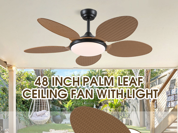 palm leaf ceiling fan 