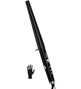 Farery Tapered Curling Wand, 3/4-1 1/4" Conical, 7.3" Extra Long Barrel | For Long Hair, Tourmali...
