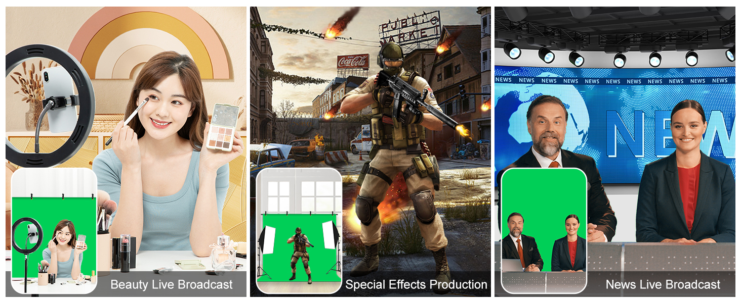 green screen backdrop kit with stand