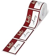 Name Tags for NIIMBOT B21 B1 Label Maker Tape, 50 * 75mm 100 Labels/Roll Red
