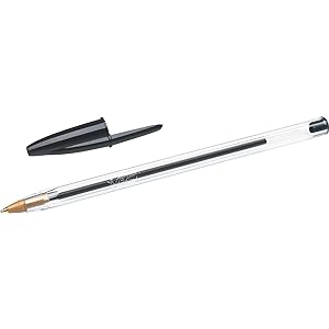 bic cristal black ball pen