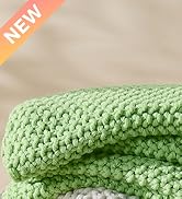 BEDELITE Green Throw Blanket Chunky Cable Knit Cozy Blanket for Couch,Super Soft Woven Blanket fo...