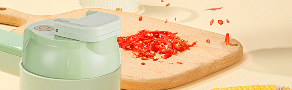 4 in 1 handheld electric vegetable cutter set