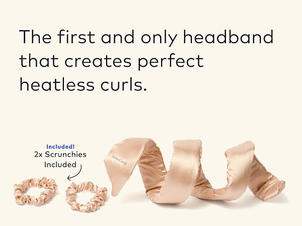 The first and only headband that creates perfect heatless curls.