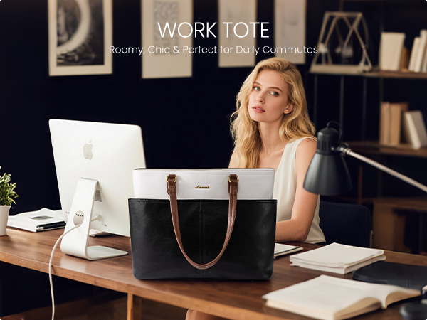 Laptop Tote Bag for Women, 15.6 inch Laptop Work Bags for Teacher/Nurse