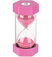 20 Minute Sand Timer Hourglass, SuLiao Unbreakable Pink Sand Watch 2 Minuto, Small Sand Clock One...