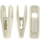 Corodo Velvet Hangers Clips, 20 Pack Ivory Pants Hanger Velvet Clips, Strong Hanger Clips Perfect...