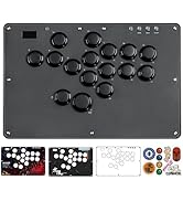 JZW-Shop Haute42 Arcade Stick U16, All-Button Arcade Controller for Switch, PC, PS4, PS3, Steam D...
