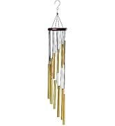 Wind Chimes Outdoor Clearance with 12 Aluminum Tubes and Hook, Outsie Wind Chime Gift Decoration ...
