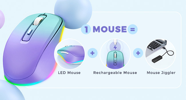 wireless mouse jiggler purple