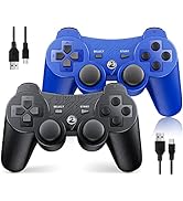 OKHAHA Controller for PS3 Controller Wireless for Sony Playstation 3 Controller, Double Shock 3, ...