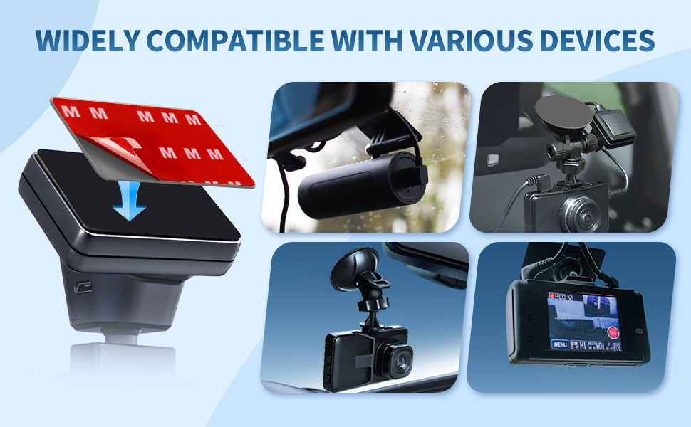 dash cam mounting pads