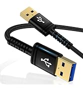 USB to USB Cable, USB 2.0 A to A Male to Male Cable Double End Type A Wire High Speed Data Transf...