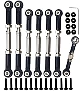 Stainless Steel Adjustable Turnbuckles/Camber Link with Rod Ends Upgrade Parts for 1/10 Traxxas S...