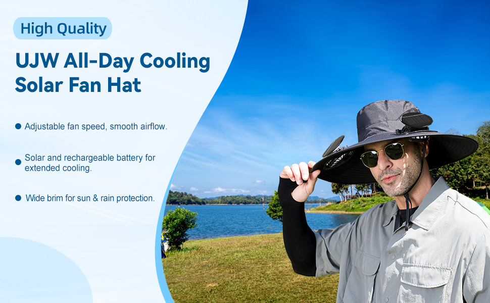 hats with fans for men