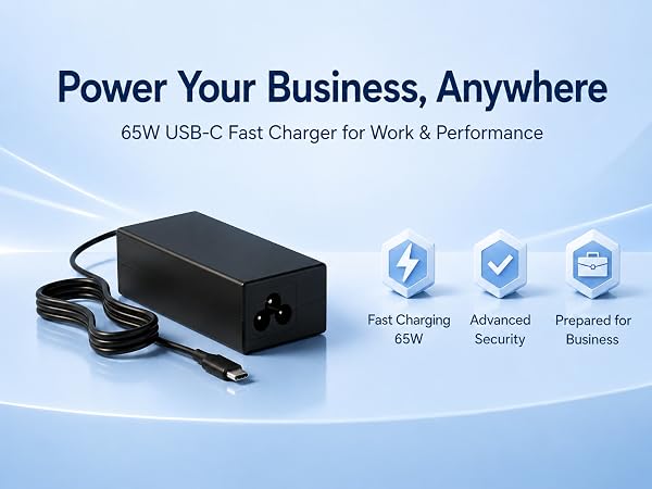 65W USB C Laptop Charger Compatible with HP