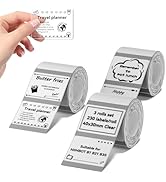 NIIMBOT Labels 3 Rolls Set for B1/B21/B3S Sticker Printer, 40x30mm (1.57'' x 1.18'') 230 Labels/R...