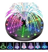 GAIZERL Solar Bird Bath Fountains Upgraded, 4W Solar Powered Water Fountain Pump with 4000 Batter...