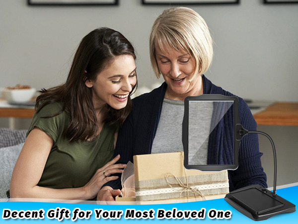 magnifier with light and stand