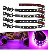 Car Led Strip Lights 32CM Waterproof Led Light Strips for Cars Motorcycles Golf Cart Interior &amp; E...