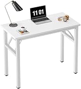 Need Small Computer Desk 31.5 inches Folding Table No Assembly Sturdy Small Writing Desk Folding ...