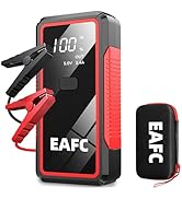 Battery Jumper Starter Portable, EAFC 2000A Car Jump Starter for Up to 8.0L Gas &amp; 7.0L Diesel Eng...