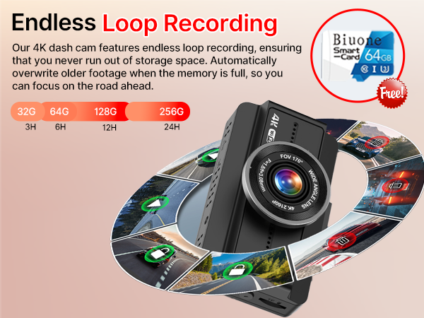 4K dash camera for cars