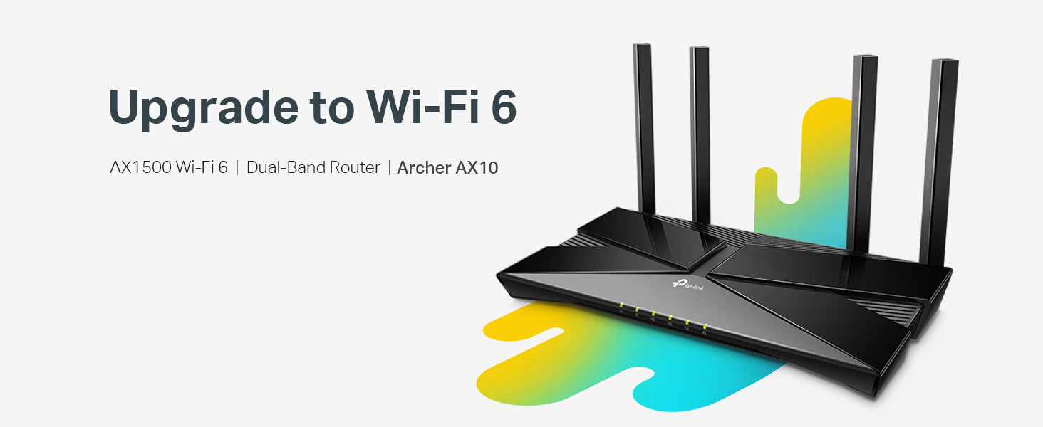 WiFi 6 Computer Network Router - TP-Link AX1500 Archer AX10