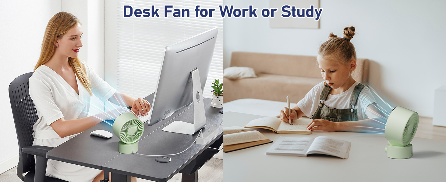 Desk Fan for Work or Study