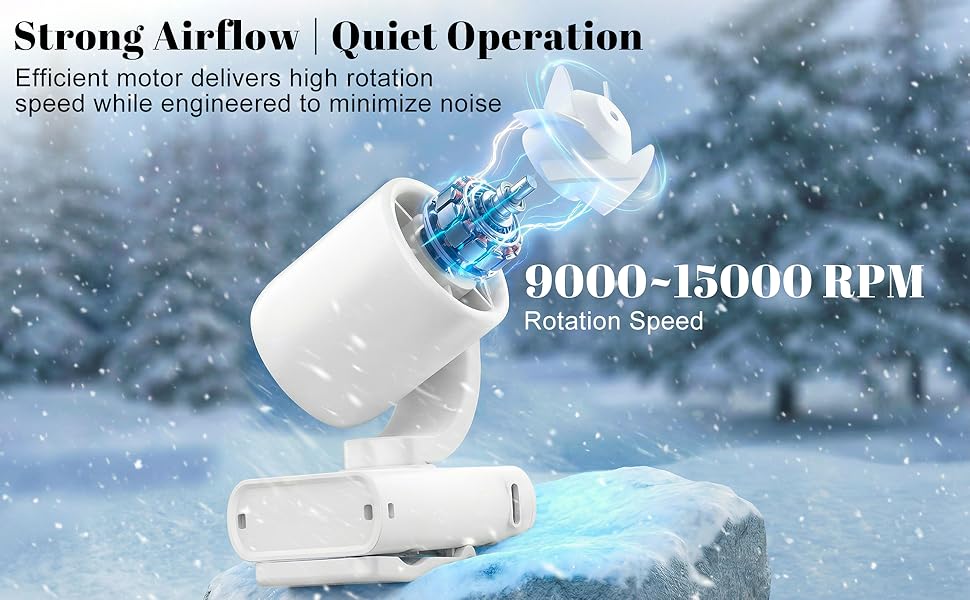 strong airflow quiet operation fan high speed fan low noise