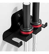 XZHXFX Barbell Wall Holder,Single Barbell wall Mount Hanger,Garage Gym Bar Wall Rack,Vertical Oly...