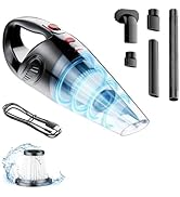 cberhrik Hand Held Cordless Vacuum Cleaner Rechargeable - Handheld Car Vacuum with Strong Suction...