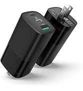 Sisyphy USB C GaN Charger, [UL Listed] 65W &amp; 45W 3 Port PD 3.0 QC3.0 PPS USB Type C, Wall Adapter...
