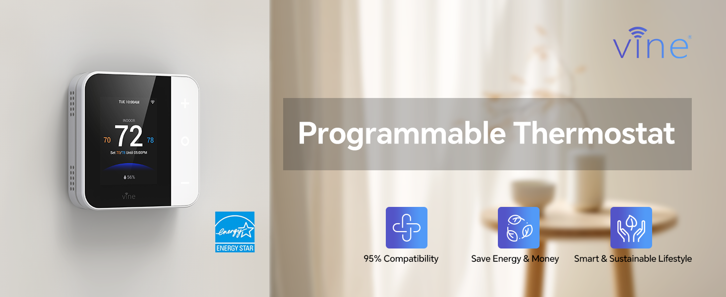 Vine Thermostat for House smart thermostats for home