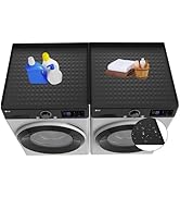 2PCS Washer Dryer Covers for The Top, 23.6''x19.7'' Washer and Dryer Top Protector Mat, Non-slip ...