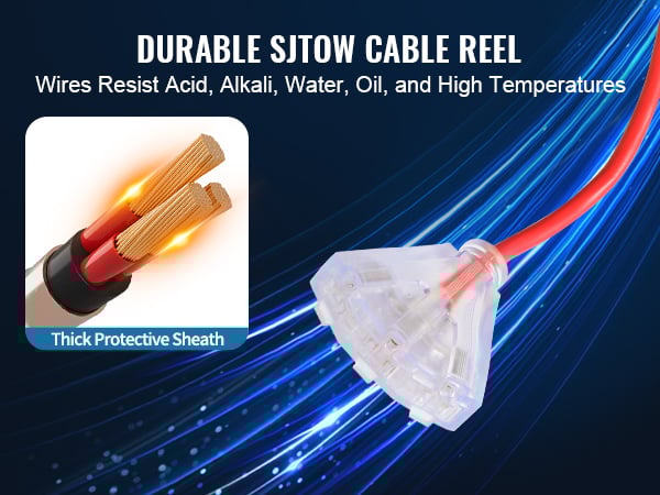 retractable extension cord 30 ft