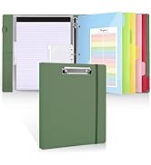SKYDUE 3 Ring Binder with Clipboard,1 Inch Binder, 13.2